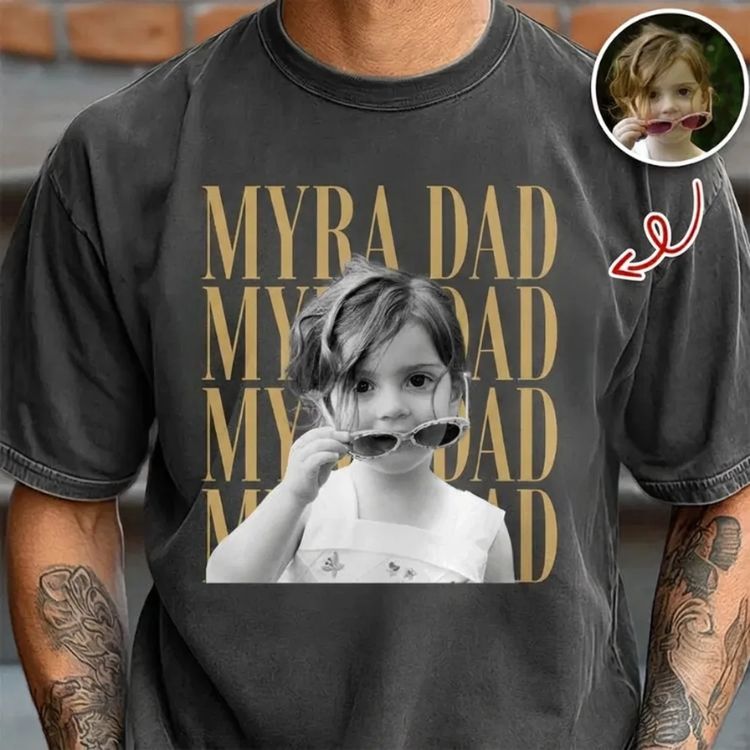 Custom Photo T-Shirt – Personalized Name & Picture-1