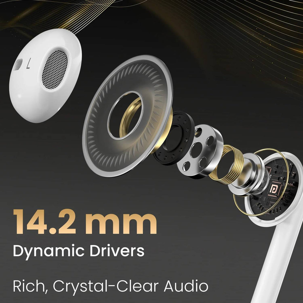 Portronics POR 2749 Wired Headset (White, In the Ear)
