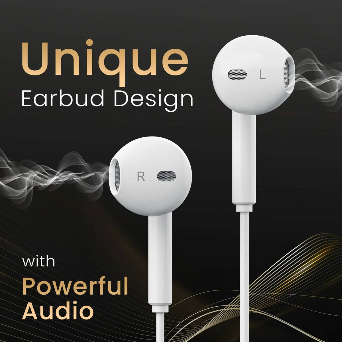 Portronics POR 2749 Wired Headset (White, In the Ear)