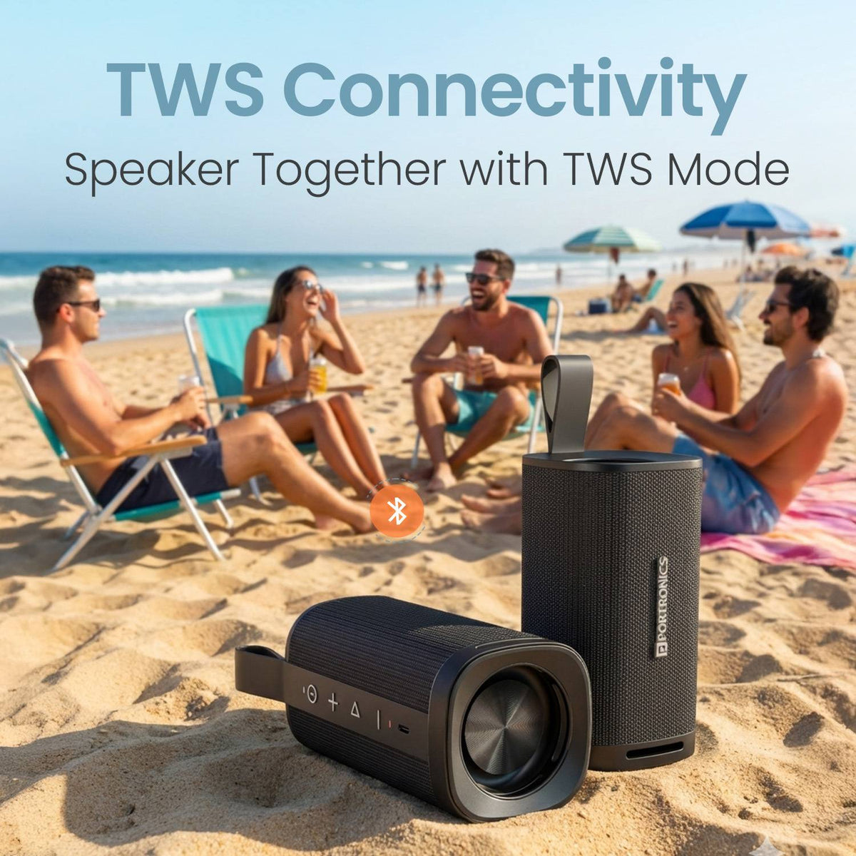 Portronics Fynix Mini 20W HD Sound Portable Bluetooth Speaker,4 Hours,Type C Charging 20 W Bluetooth Speaker (Black, Stereo Channel)