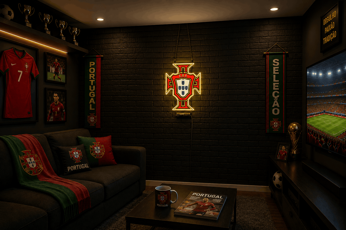 Portugal FPF Neon Wall Sign LED Football Neon Light - Neonsignsindia