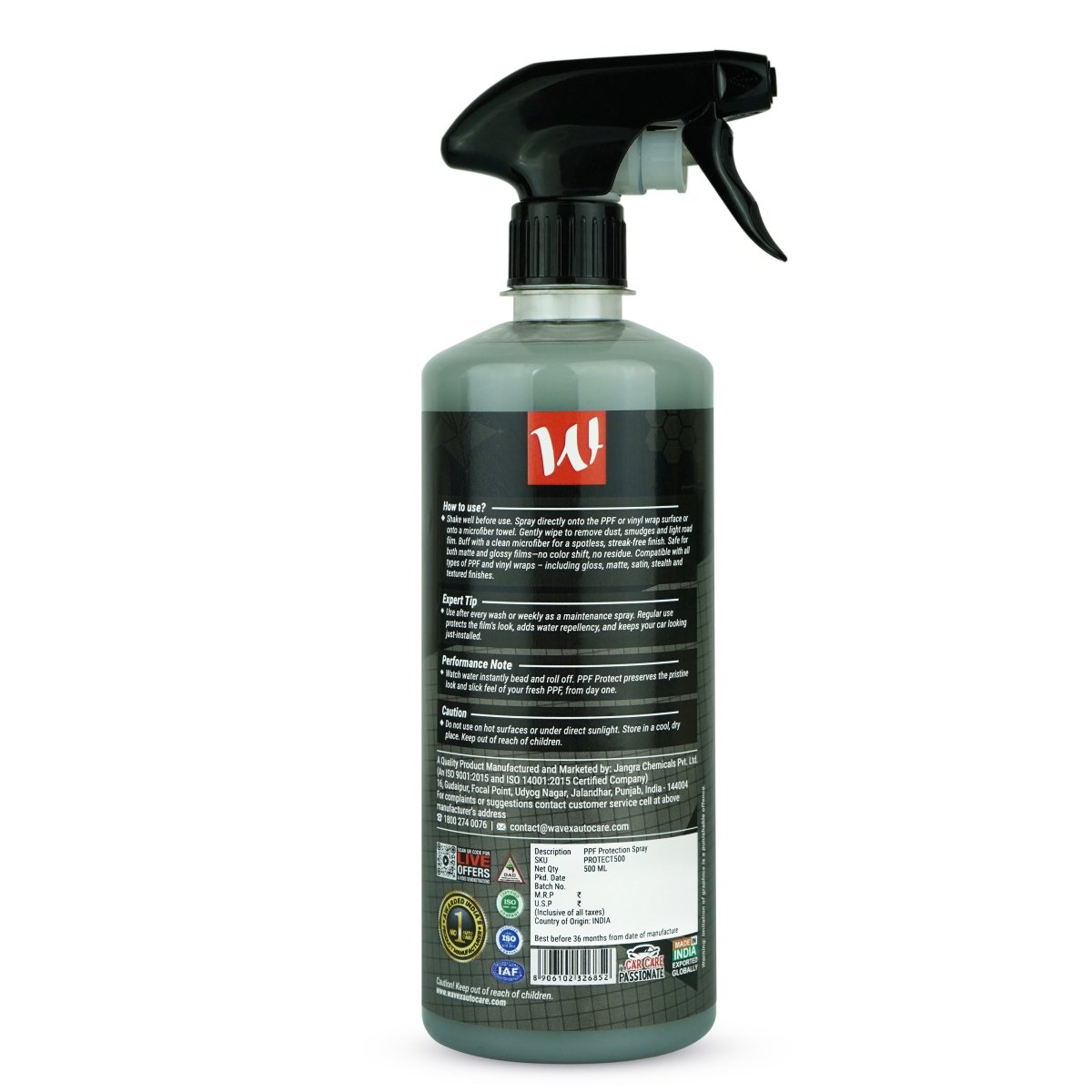 PPF PROTECT – ESSENTIAL AFTERCARE SPRAY FOR PAINT PROTECTION FILM