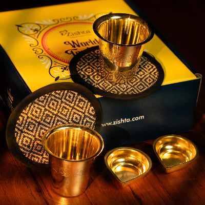 Prakriti Swarna Deepam Set | A tasteful gift for Important Occasions-1