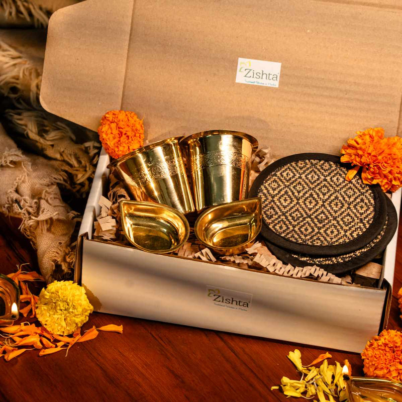 Prakriti Swarna Deepam Set | A tasteful gift for Important Occasions-2