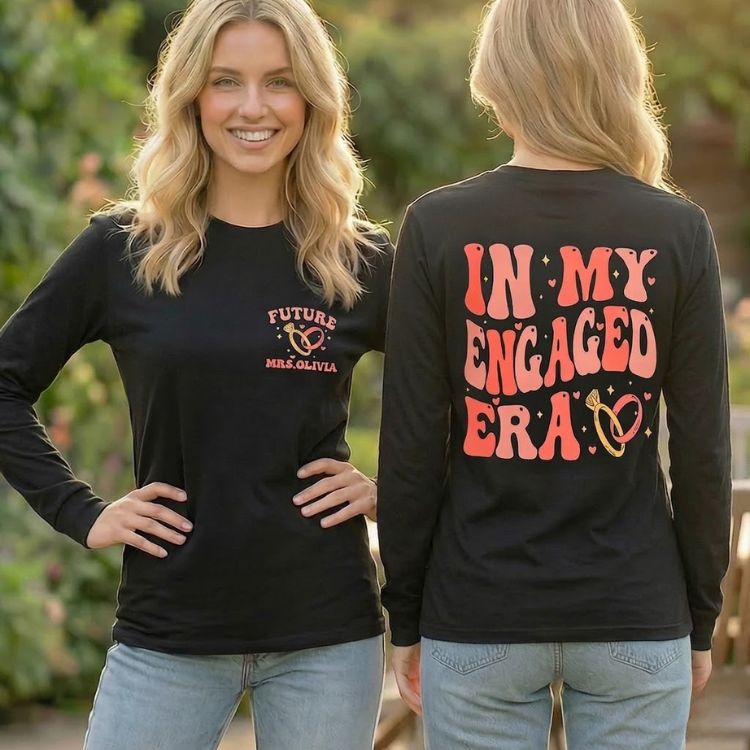 In My Engaged Era 💍 | Custom Future Mrs. T-Shirt-10