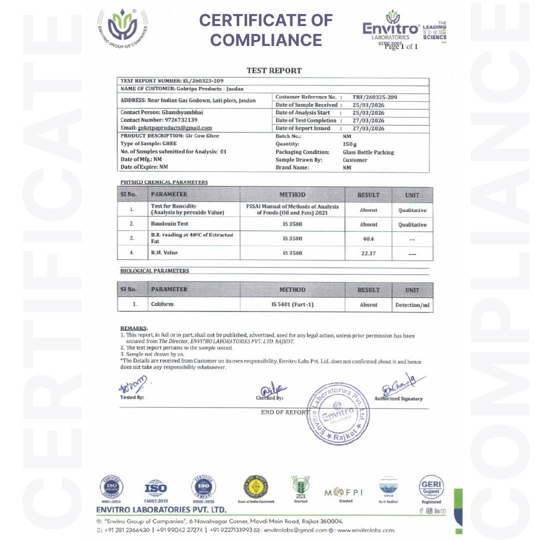 Pure A2 Gir Cow Ghee – Traditional Vedic Purity for Modern Wellness