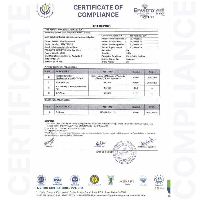 Pure A2 Gir Cow Ghee – Traditional Vedic Purity for Modern Wellness