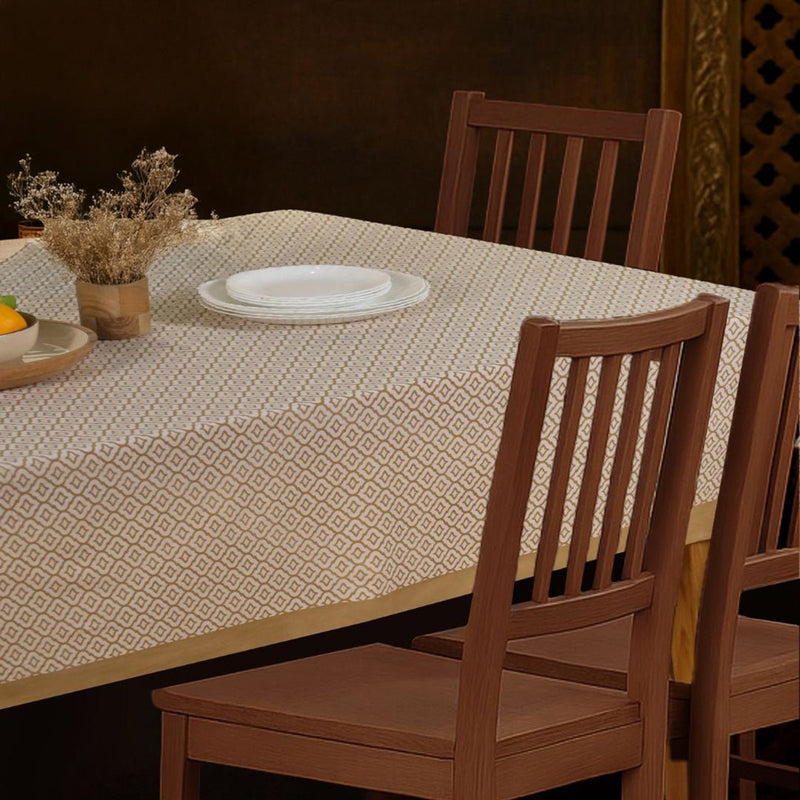 Handprinted Table Cloth in Pure Cotton for a 6 seater dining table