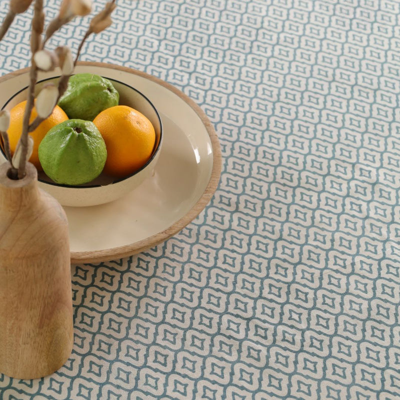 Handprinted Table Cloth in Pure Cotton for a 6 seater dining table