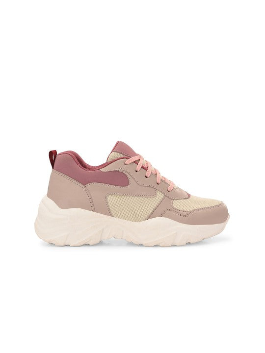 El Paso Women Colourblocked Round Toe Lightweight Sneakers-2