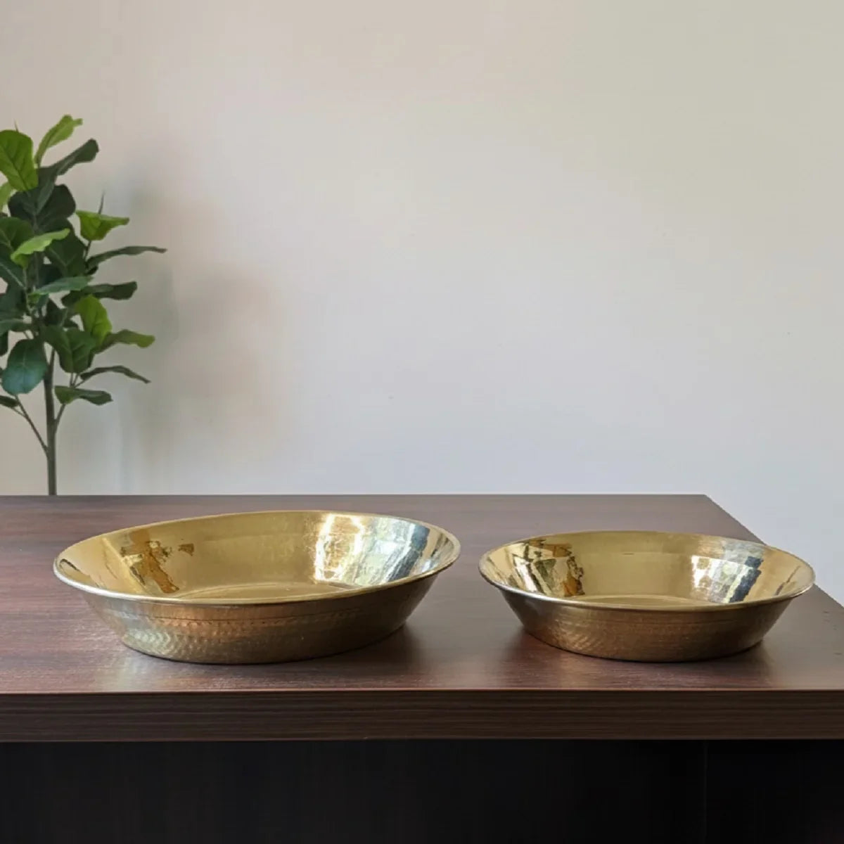 Rakesh Ji Ka Brass Paraat - Medium 10" (Without Tin Coating)-5