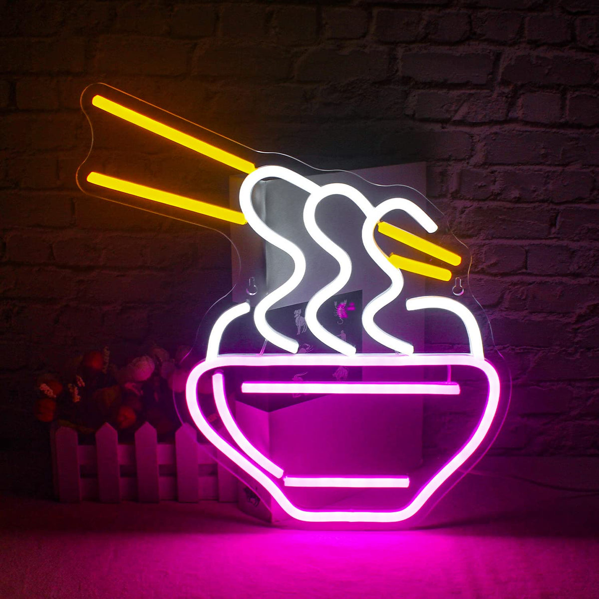 Ramen Neon Sign Led Neon Lights for Wall Decor Noodle Light Up Signs for Resturant Home Bar Kitchen Dinning Room Cafe Japanese Noodle Shop Decorations Neonsignsindia