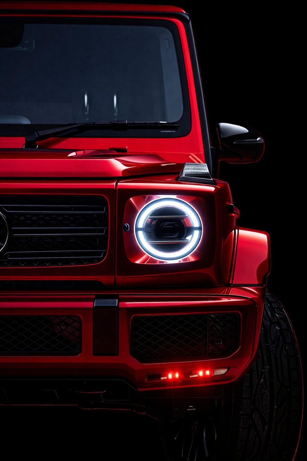 Red Beast G-Wagon Neon Wall Art Neonsignsindia