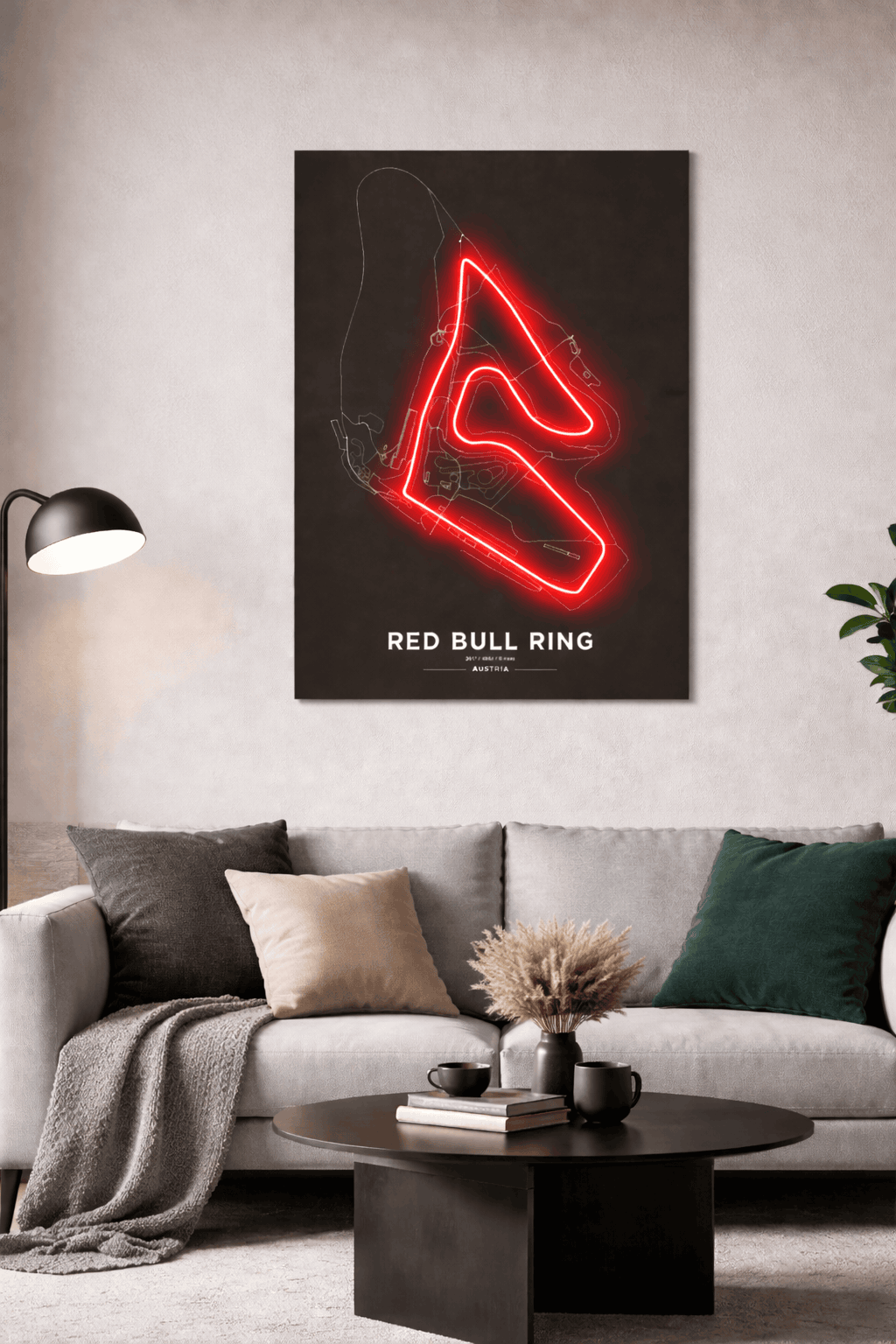 Red Bull Ring  F1 Circuit Wall Art – F1 Track LED Style Poster | Neon Signs India — Image 1