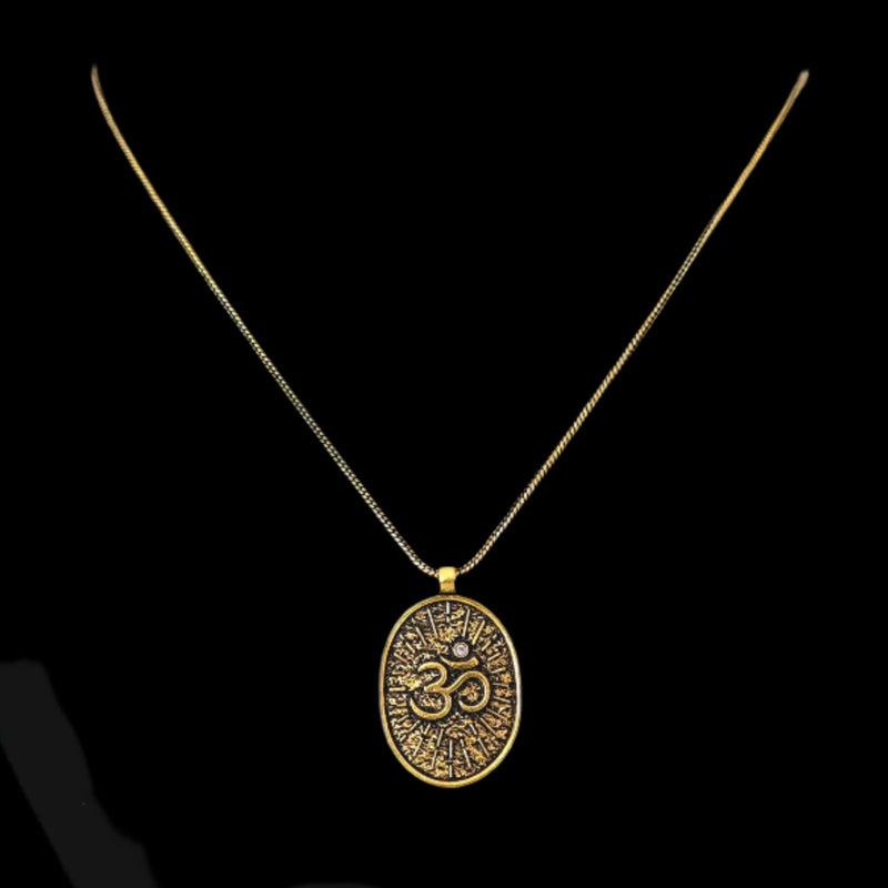 Handcrafted OM Pendant Chain Worn on Neck Men India