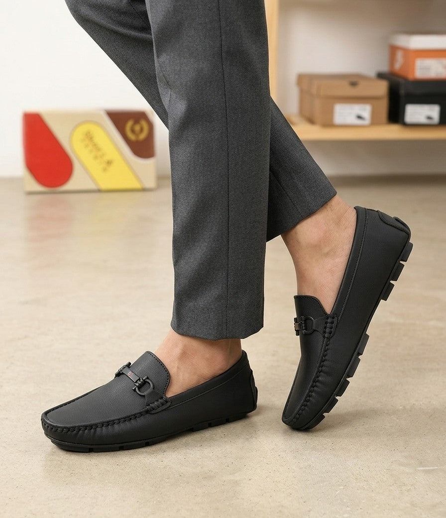 Soez&Out- Leather Loafers- Brown/ Black-5
