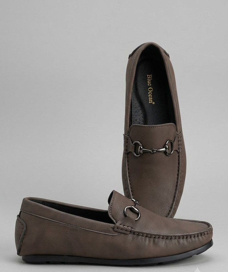 Blue Ocean- Leather Loafers- Brown-2