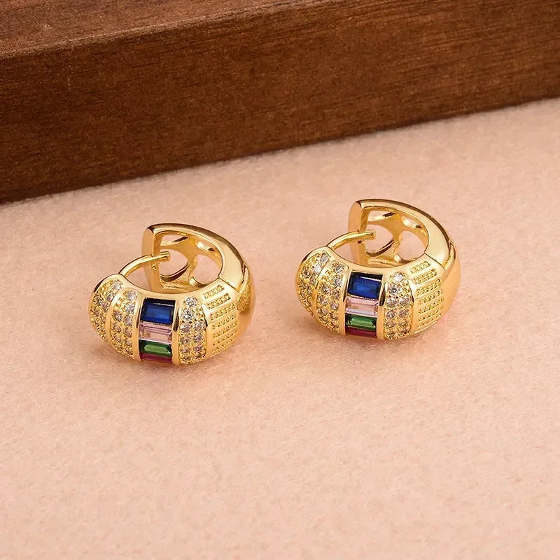 Commute Round Hoop Earrings