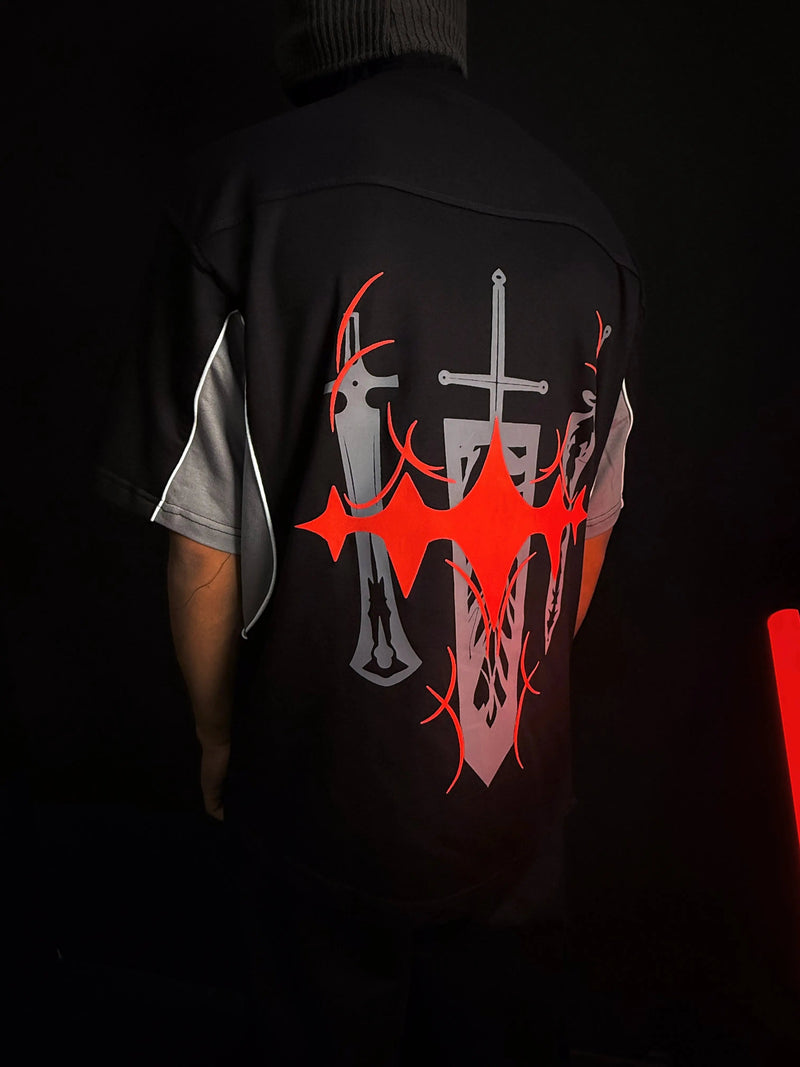 ASTA 002 / BLACK CLOVER / JERSEY PATTERN / OVERSIZED T-SHIRT ZAMS