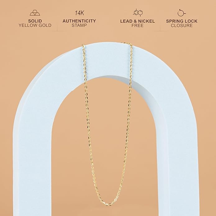22K Gold Anchor Chain Close Up Sparkle Diamond Cut Finish