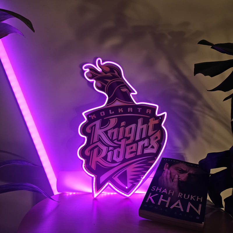 IPL Cricket KKR Kolkata Knight Riders Uv Print Neon | Neon Signs India — Image 1