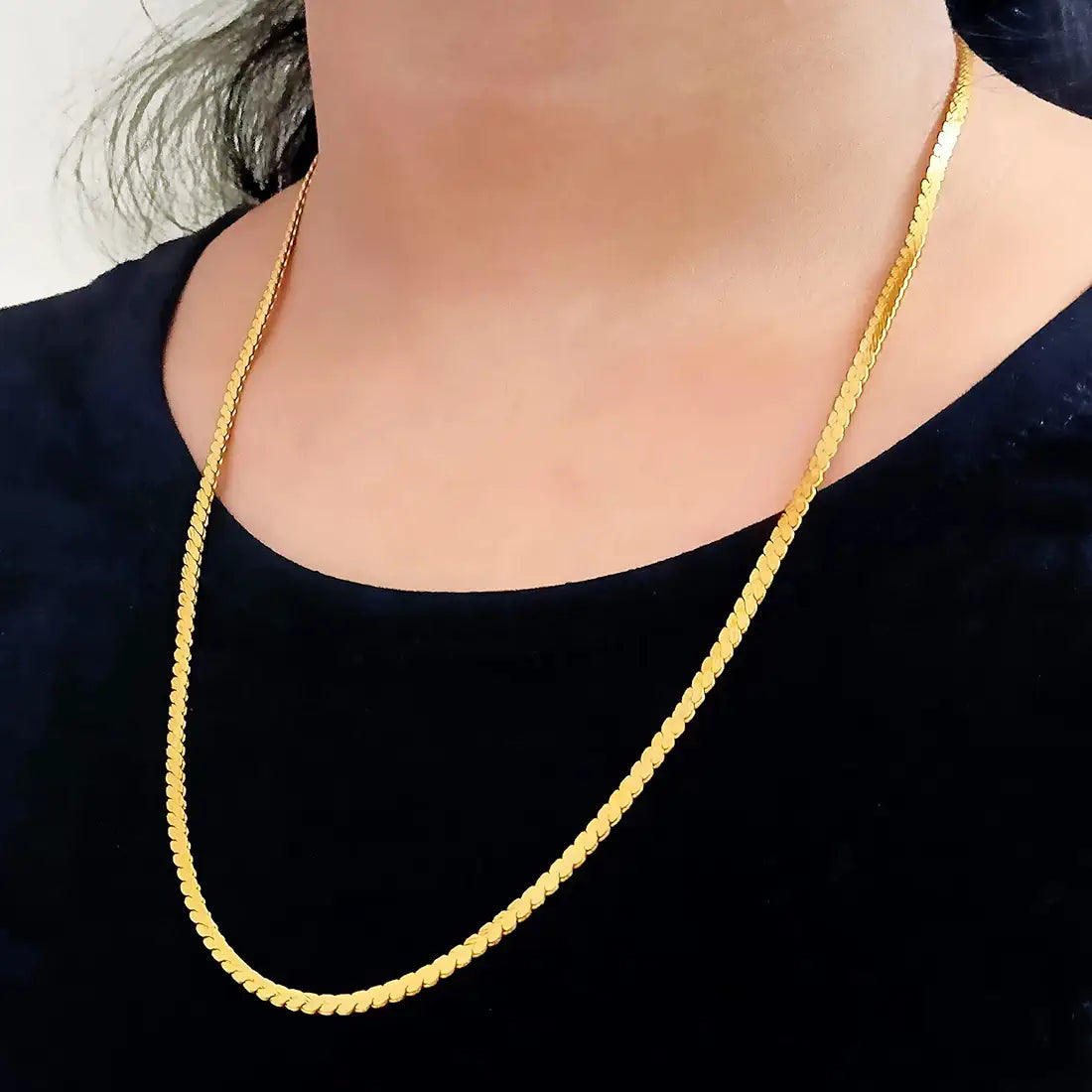 Women's Designer Minimal Chain 22K Gold PVD Waterproof India