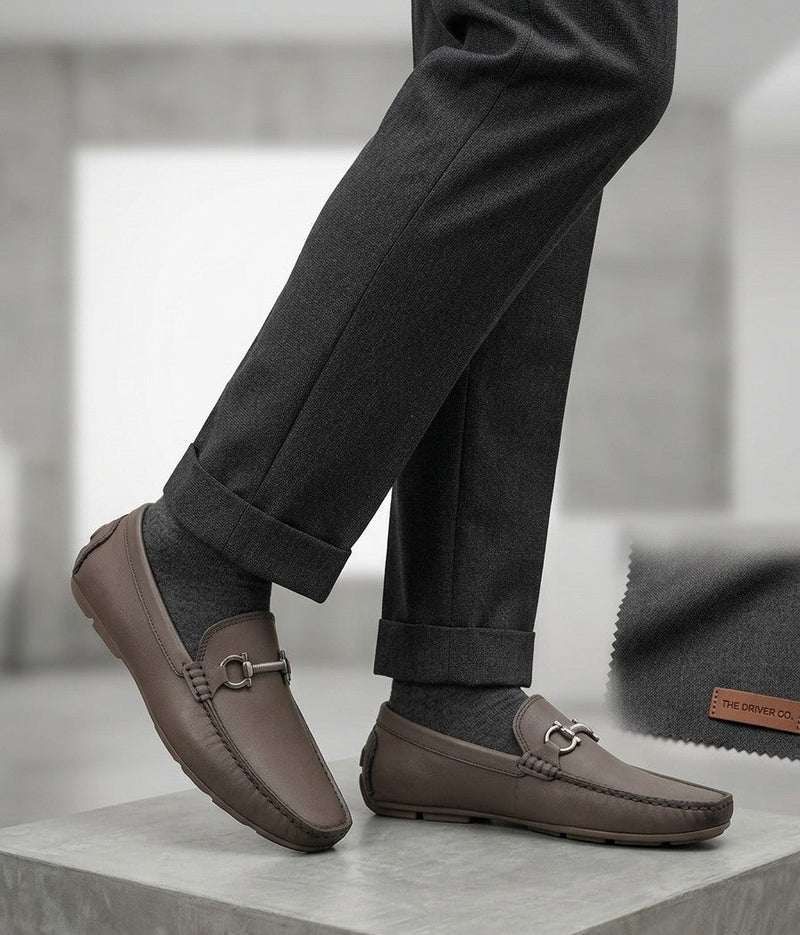 Soez&Out- Leather Loafers- Brown/ Black-1