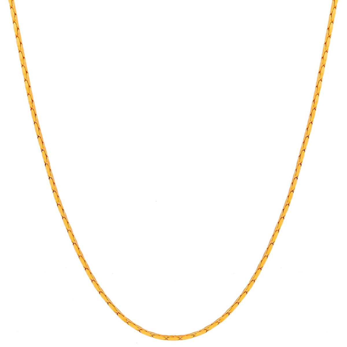 Thin Gold Plated Chain Necklace Men Anti-Tarnish India