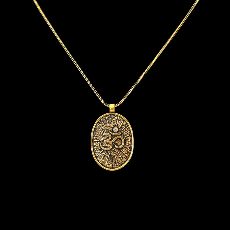 OM Pendant 3 Colour Variants Side by Side UniqueJewels.in