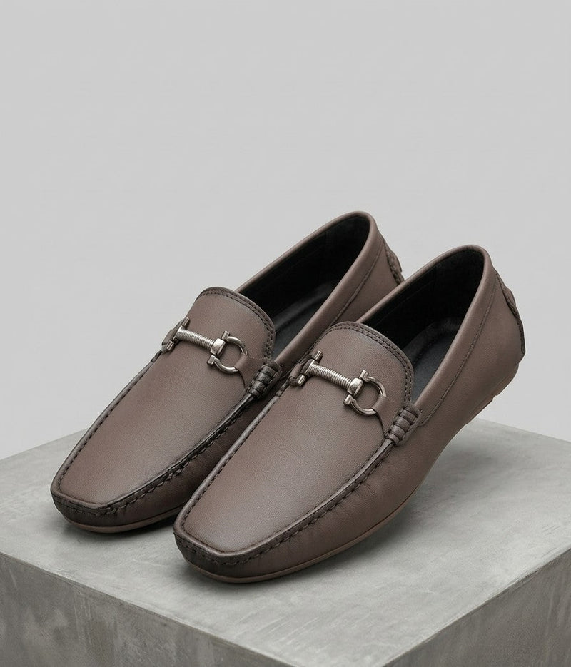 Soez&Out- Leather Loafers- Brown/ Black-2