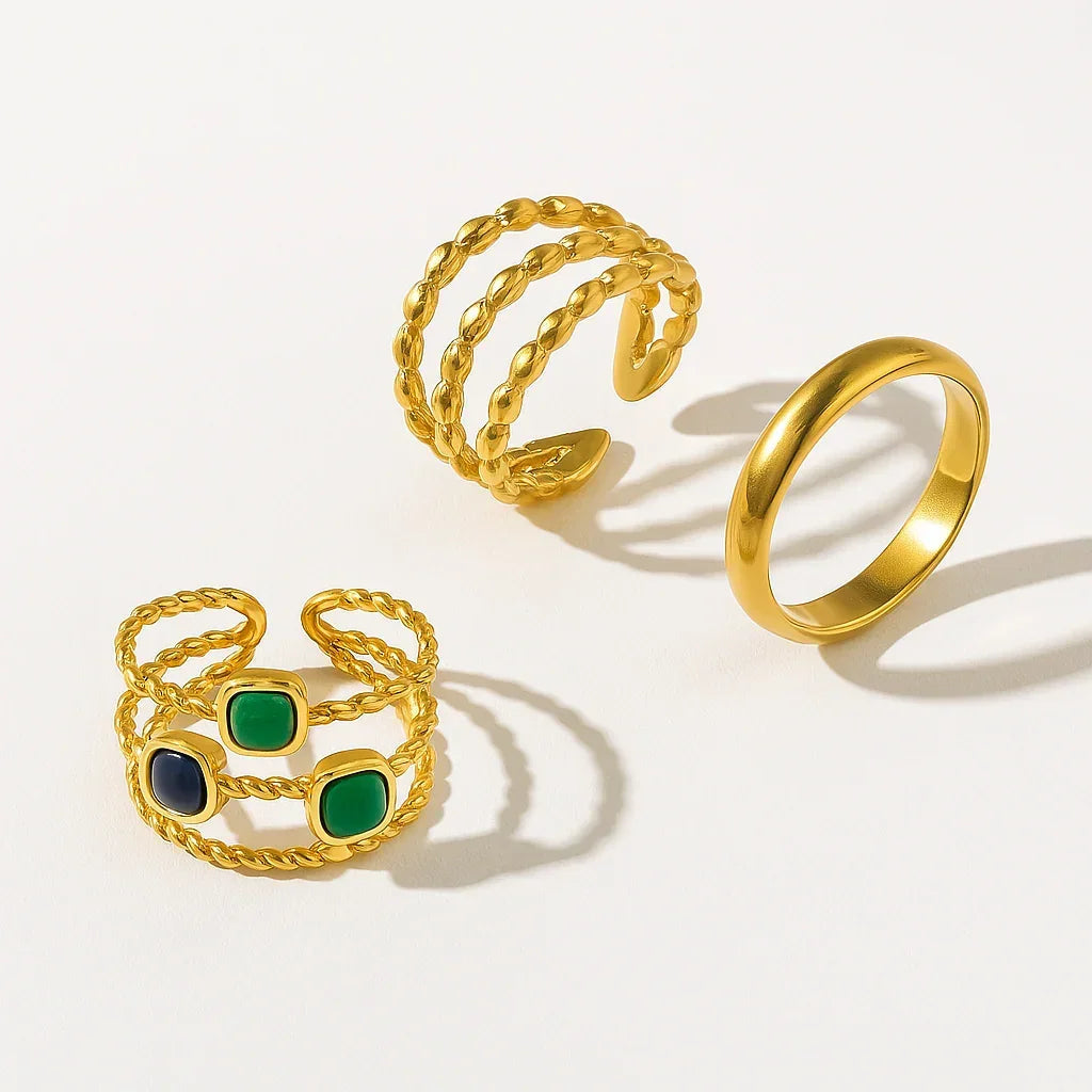 Trio De Mode Rings Set