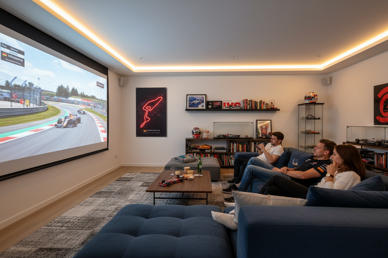 Nürburgring F1 Circuit Wall Art – Iconic Racing Track LED Style Poster - LED Neon Sign