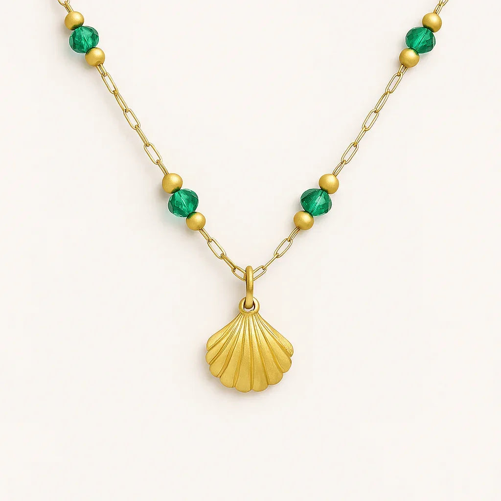 Luxy Shell Necklace & Bracelet