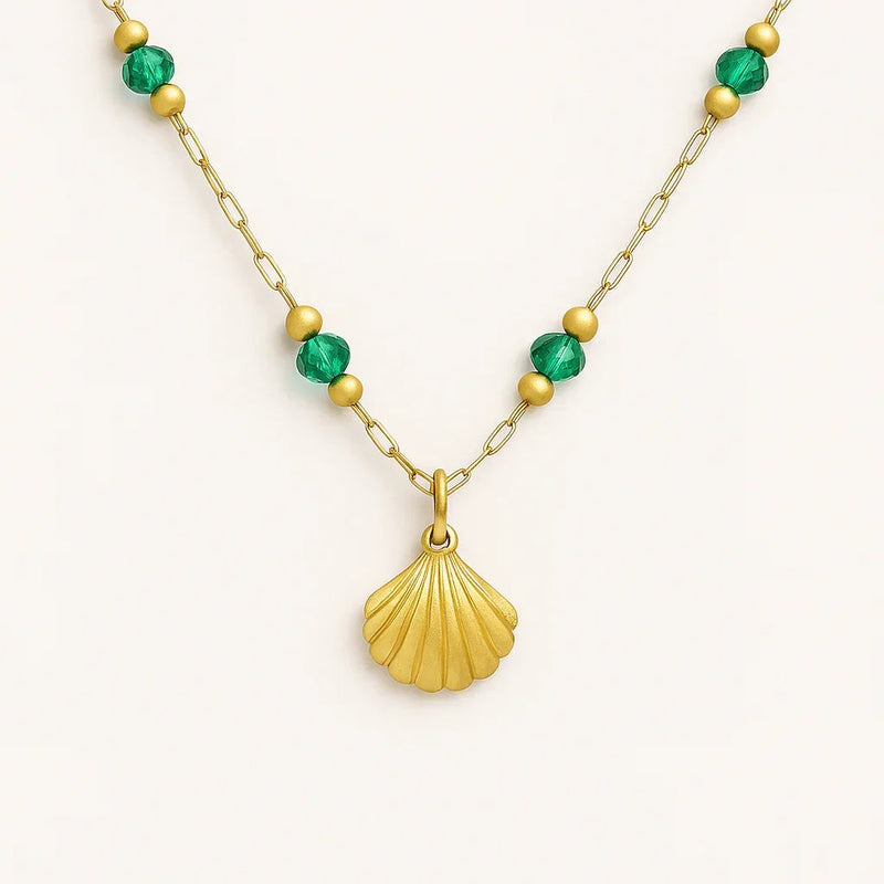 Luxy Shell Necklace & Bracelet