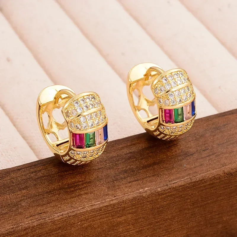 Commute Round Hoop Earrings