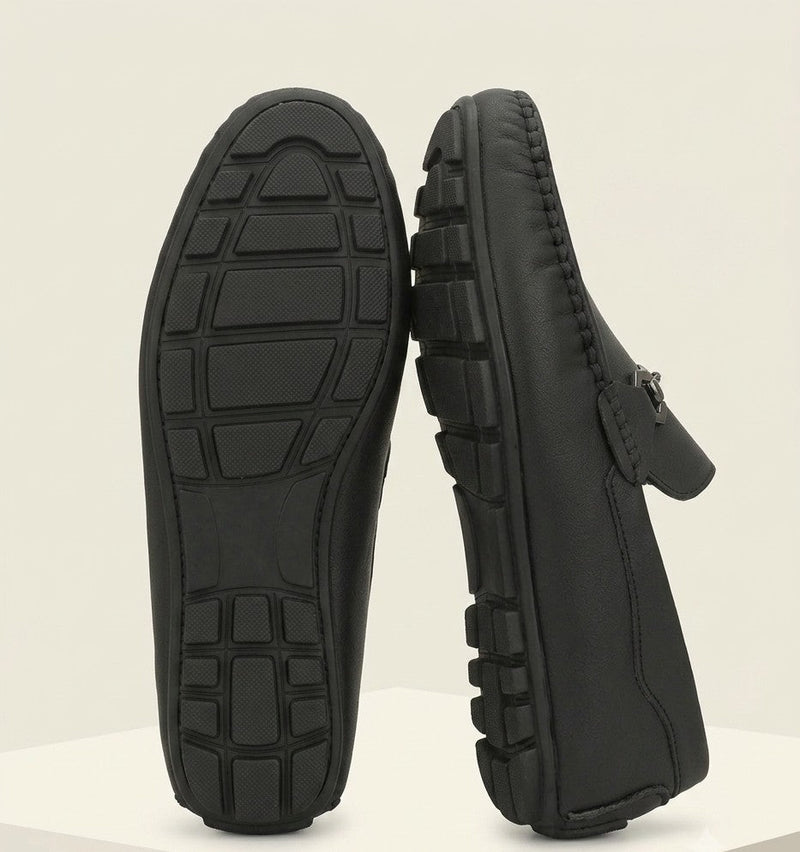 Lee Carry- Leather Loafers-Black-3