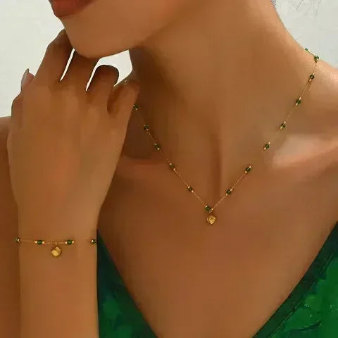 Luxy Shell Necklace & Bracelet
