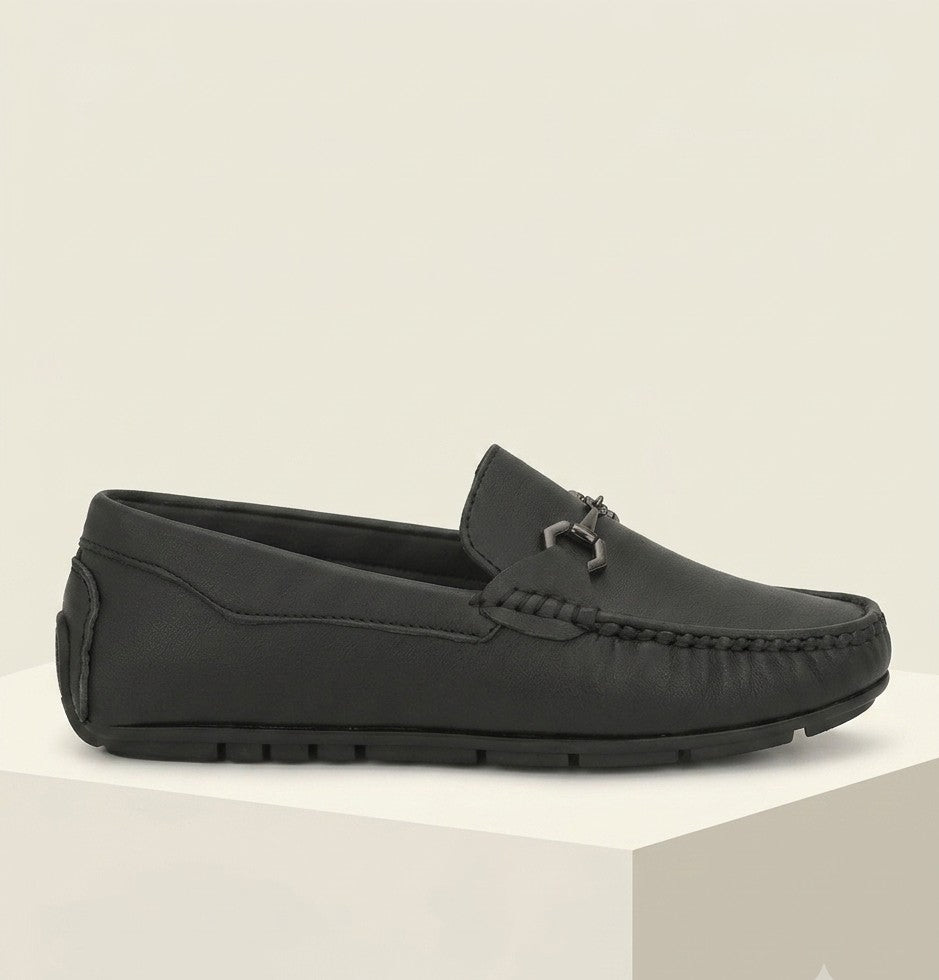 Lee Carry- Leather Loafers-Black-4