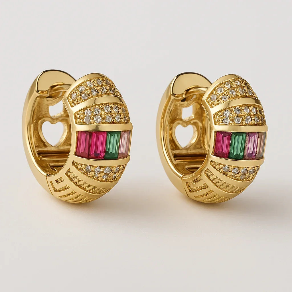 Commute Round Hoop Earrings