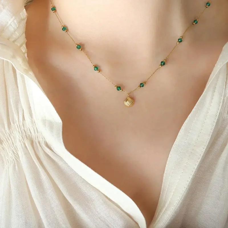 Luxy Shell Necklace & Bracelet