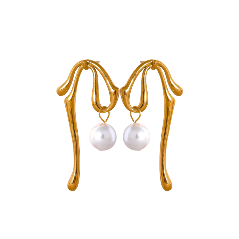 Coquette Earrings 18K Gold Plated Stainless Steel Women India