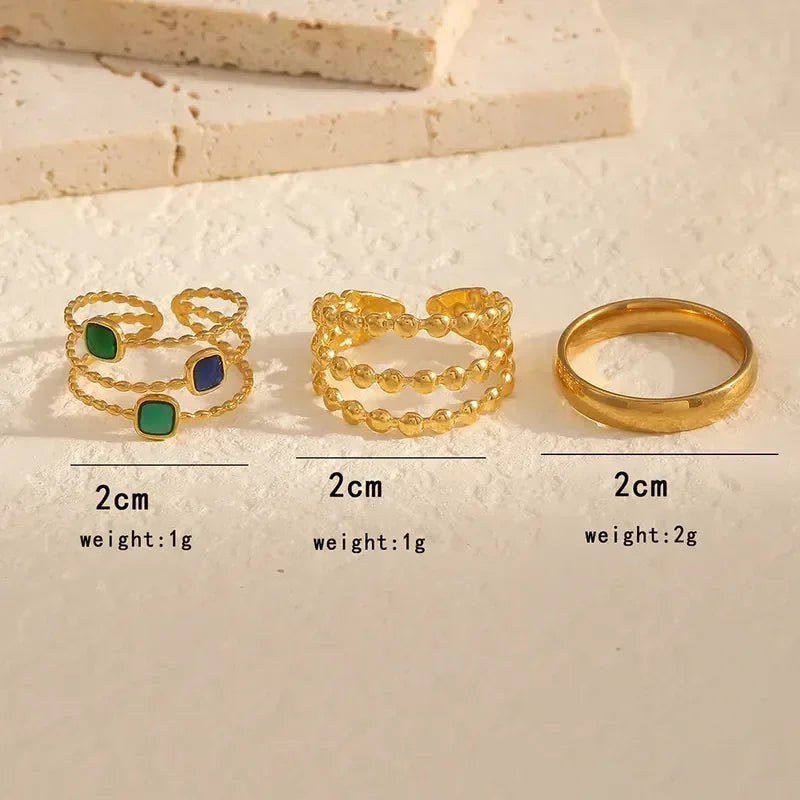 Trio De Mode Rings Set