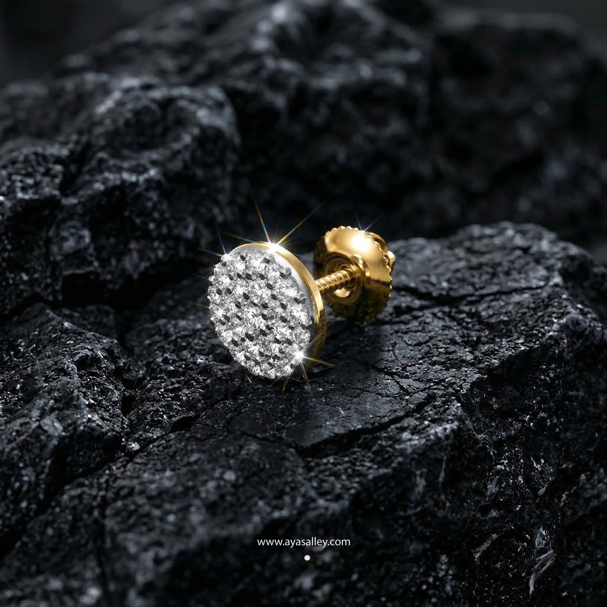 Rove CZ Stud Earring (Single Stud) | 925 Sterling Silver, AAAA Grade Cubic Zirconia & Glossy Finish