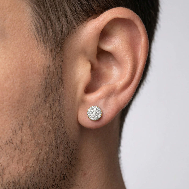 Rove CZ Stud Earring (Single Stud) | 925 Sterling Silver, AAAA Grade Cubic Zirconia & Glossy Finish
