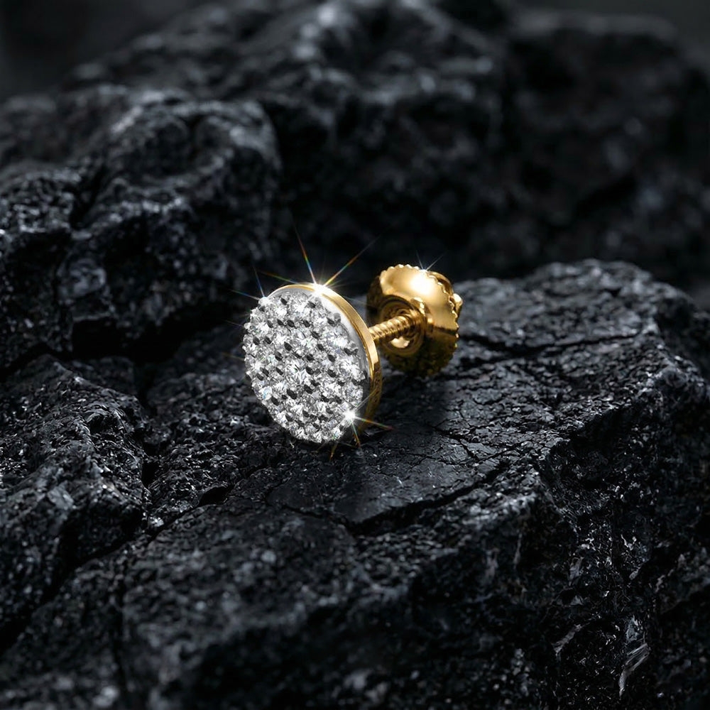 Rove CZ Stud Earring (Single Stud) | 925 Sterling Silver, AAAA Grade Cubic Zirconia & Glossy Finish