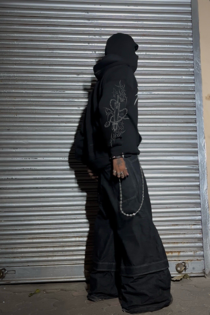Sacrifice / Balaclava / Zipper Hoodie-8