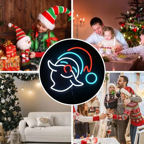 Santa Claus Neon Sign - Size 14x12 inch Neonsignsindia