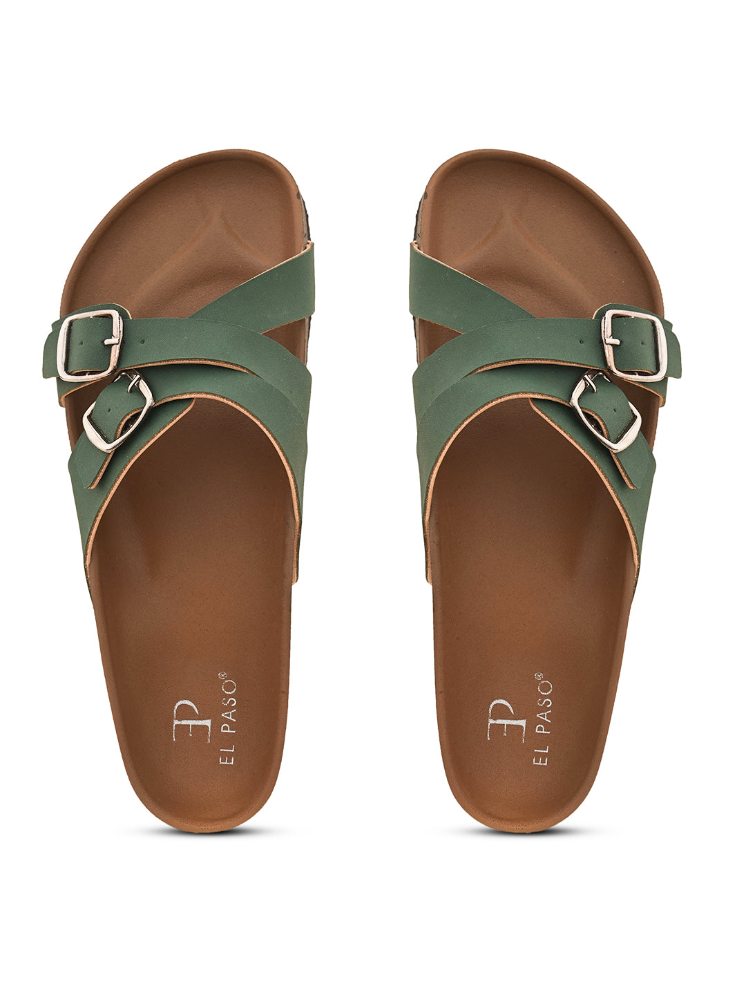 Women One Toe Flats with Buckles-17