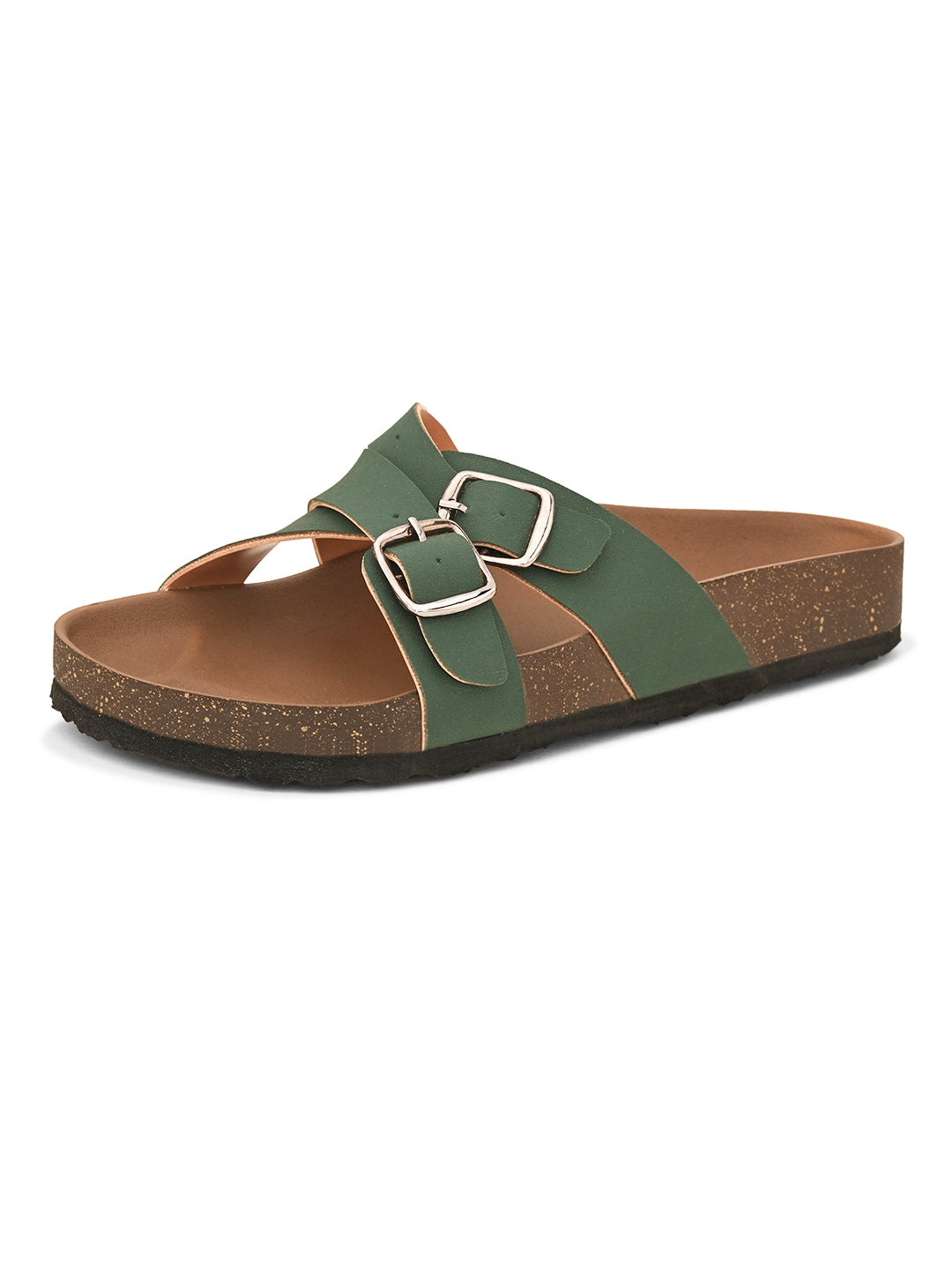 Women One Toe Flats with Buckles-16