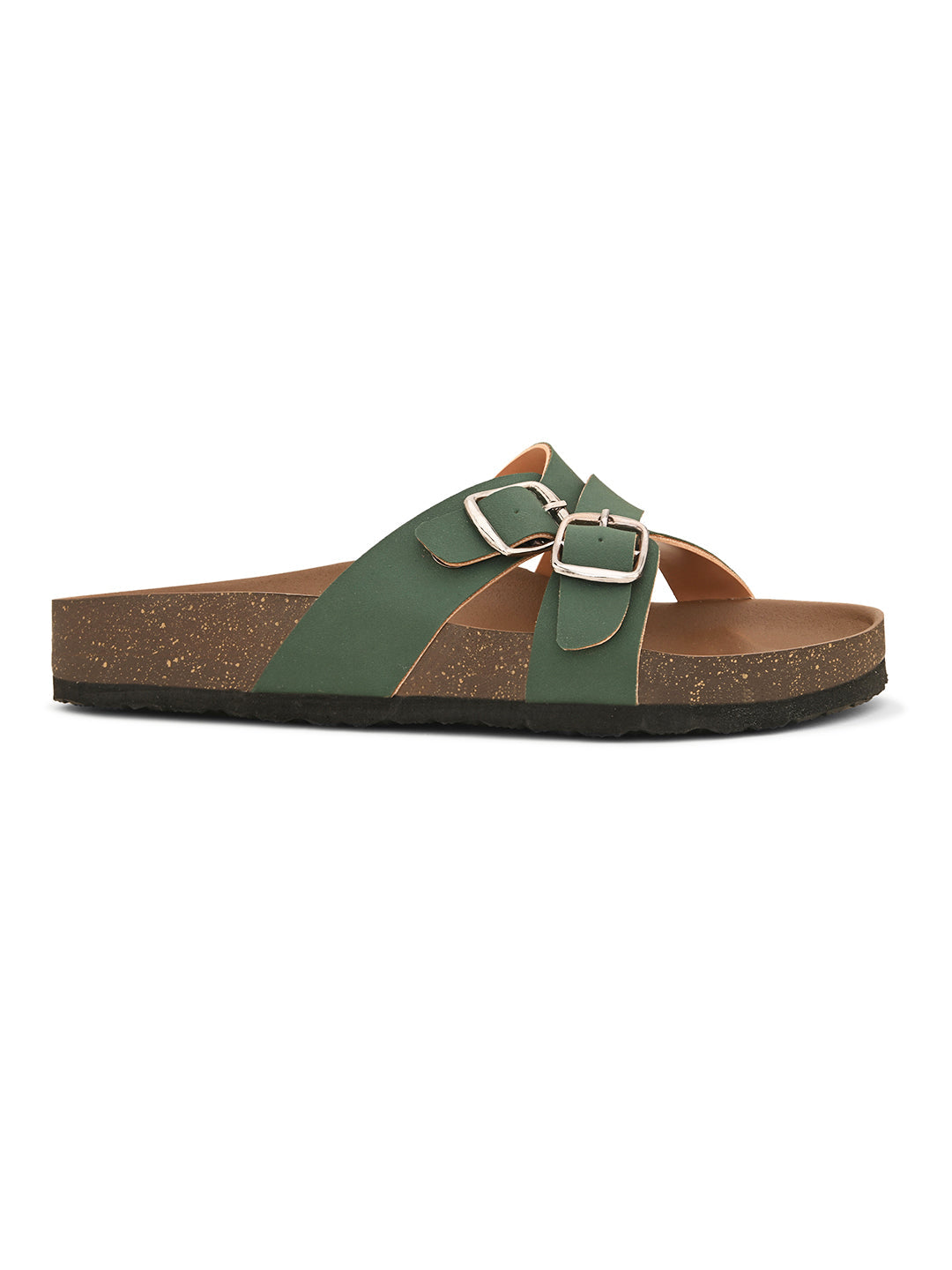 Women One Toe Flats with Buckles-15